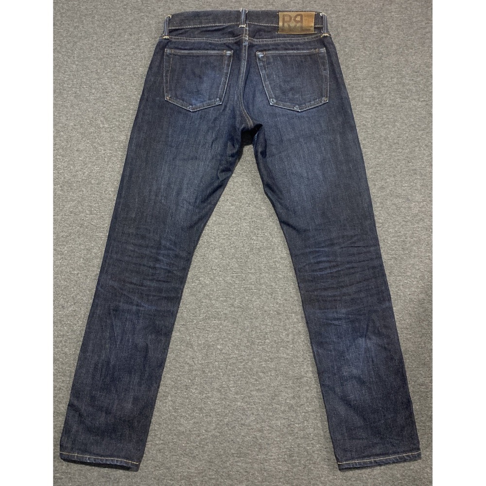 Double RL Men's Slim Fit American Woven SELVEDGE Denim Jeans Button Fly- 30x30 - Picture 3 of 15